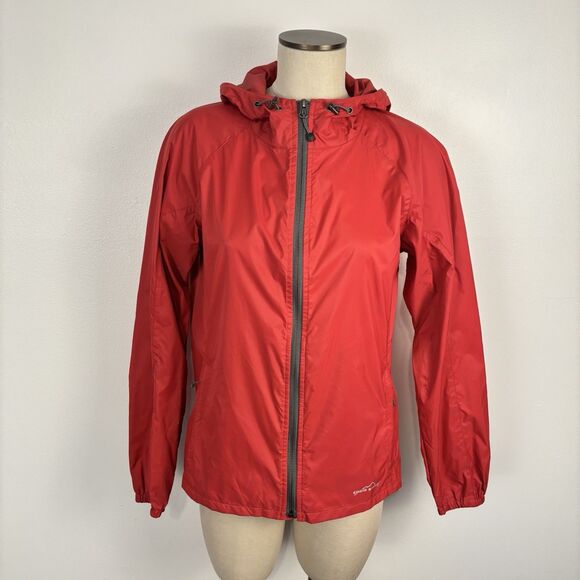 Eddie Bauer Jacket Womens Medium Waterproof Hooded Rain Coat Outdoors - Picture 1 of 7